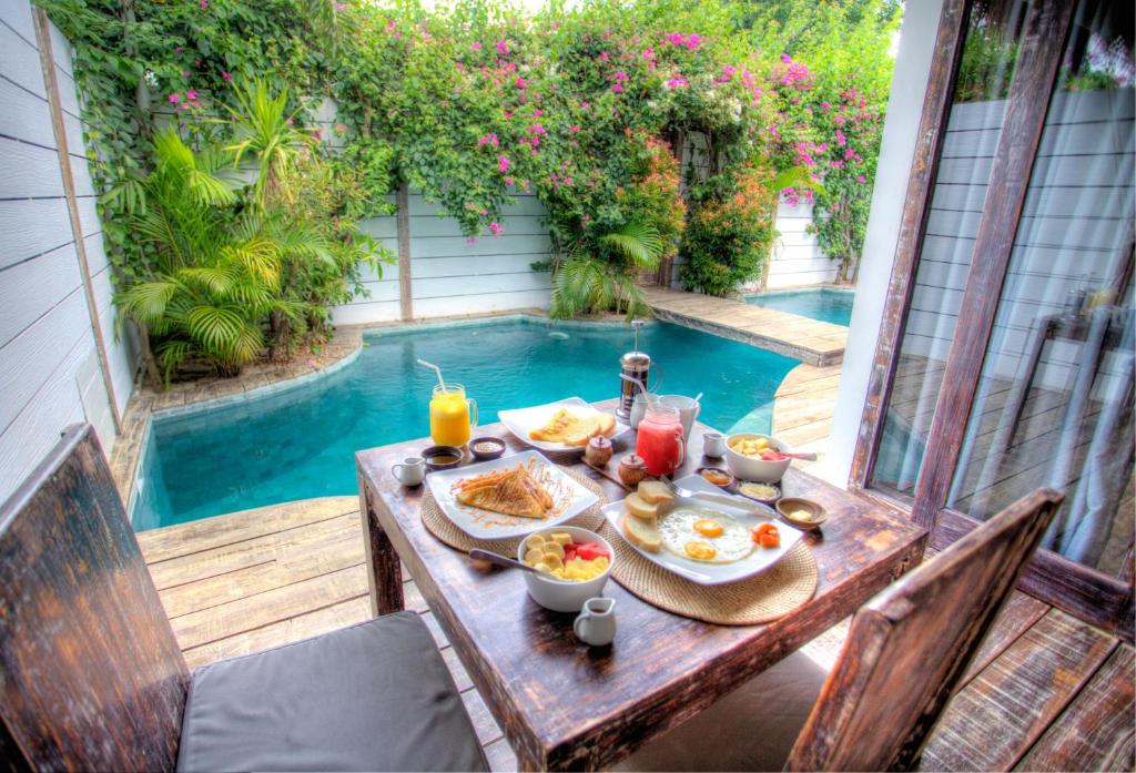 atoll haven villas adults only hotel indonesia gili air breakfast options